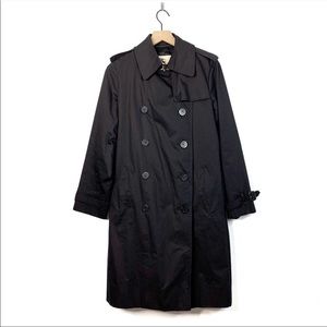 Burberry London Black Kensington Trench Coat 8 Reg